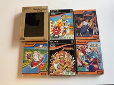 5  SONY MSX GAMES  OVP + 1  SONY MSX2 GAME
