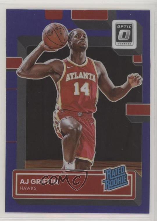 2022-23 Panini Donruss Optic Rated Purple Prizm AJ Griffin #204 Rookie RC sq1