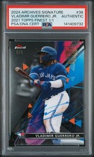 2024 TOPPS ARCHIVES SIGNATURE 39 VLADIMIR GUERRERO JR 2021 TOPPS FINEST 1/1