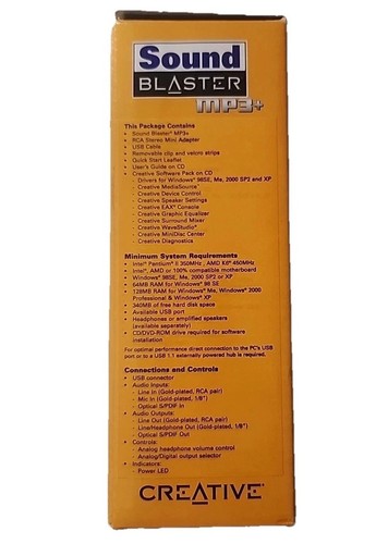 CREATIVE SOUND BLASTER MP3+ USB SOUND SYSTEM OPEN BOX GETESTET FUNKTIONIERT - Bild 6 von 7