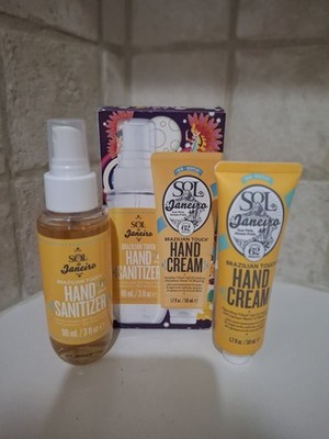 Sol De Janeiro Over The Moon Hand Sanatizer & Brazilian Touch Hand Cream 2pc Set