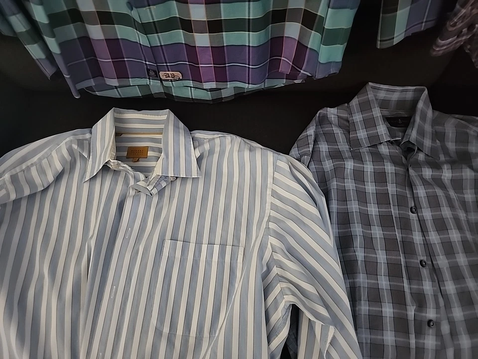 Lote de 5 camisas de vestir Robert Talbott XL 100 % algodón Foto 2 de 4