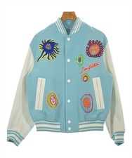 LOUIS VUITTON Varsity Jackets Light bluexWhite 46 Approx. M 2200510392116