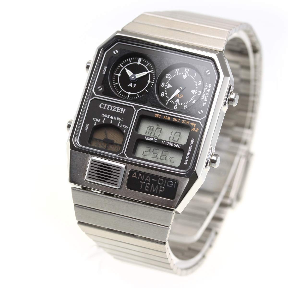 JG2101-78E Reproduction Ana-Digi Temp Silver Vintage Look Citizen - VintageWatches.PK JG2101-78E Reproduction Ana-Digi Temp Silver Vintage Look Citizen - vintagewatches.pk