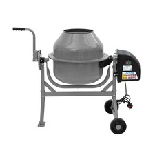 Cement Mixer Electric 70L Litre 220W Concrete Drum Mortar Plaster with Wheels