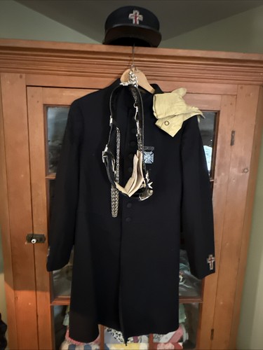 Antique 1907 Knights Templar Uniform Set Denver CO + Papers Belt Hat Gloves