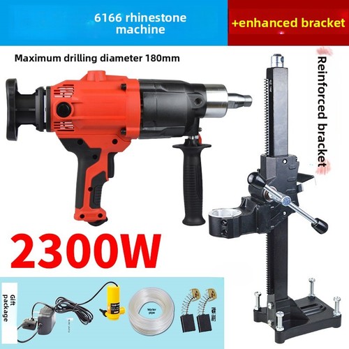 220V 6166 Diamond Drilling Machine Waterless Seal Dual Water Drilling Machine - Picture 8 of 14