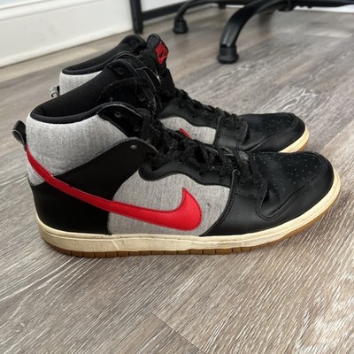 Size 10 - Nike Dunk Pro Sb High University Red Medium Gray