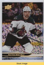 2024-25 Upper Deck Series 2 Rainbow Speckled Foil Matias Maccelli #421 READ 3d2