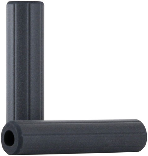 ESI Ribbed Extra Chunky Grips - Black Standard Grip Length, Bar Plugs Included - Picture 3 of 3