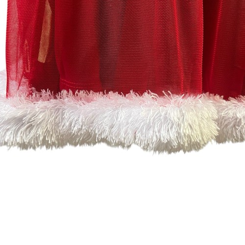 Disney Nightgown Pajama Red Festive Princess Graphic Elastic Waist Cozy Holiday - Picture 7 of 15