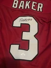 Baker #3 Signed Arizona Cardinals Red Football Jersey Original