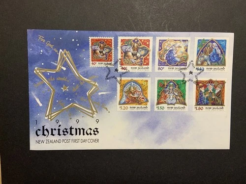 New Zealand 1999 FDC 1st day cover Christmas stamps