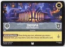 Zootopia Police Headquarters 203/204 Whispers in the Well Disney Lorcana