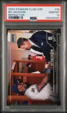 PSA 10 2022 Stadium Club Chrome Refractor BO JACKSON & RONALD REAGAN