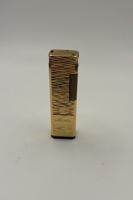 Vintage Colibri Japan Gold Tone Textured Pocket Lighter Still Works As It Should