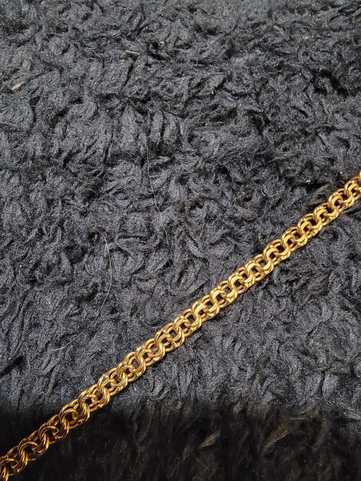 14 KT SOLID Gold Charm Link Bracelet HANDMADE - image 2