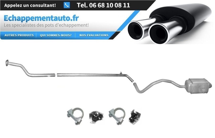 Échappement Renault Mégane II 1.5 dCi anti-bruit pour le contrôle technique
