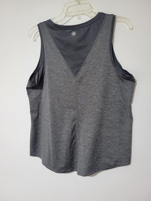 Tek Gear Activewear Top Size Large Drytek  Gray  Reflective Logo