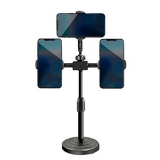 Triple Clip Phone Holder Clamp Multiple Phone Bracket For Broadcasters Creators