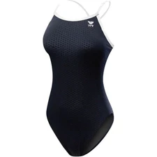 Hexa Diamondfit Women's Swimsuit - Black/White - Size 38 CLOSEOUT DHEX7A-060-38