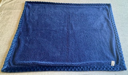 Carters Baby Boy Fleece Blanket Navy Blue Striped Giraffe Child of Mine - Picture 5 of 12
