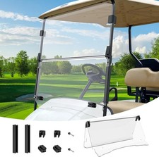 Drive-up Golf Cart Windshield, EZGO Golf Cart Windshield Compatible with TXT, DC