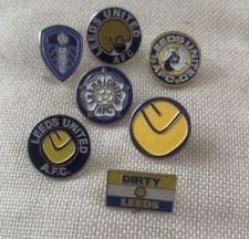 7 Leeds United Pin Badges , Leeds , Football Club , MOT, LUFC , Pin Badge