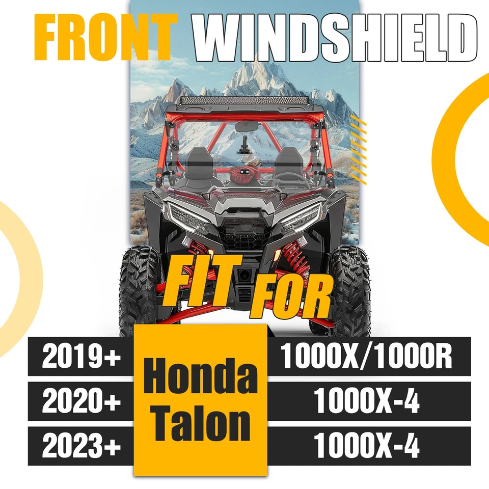 Parabrisas delantero transparente para Kawasaki Mule Pro FXT DXT DX FX 2015+ Foto 2 de 4