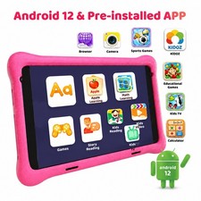 Urao Kids Tablet 8 in IPS Touch Android 12 Tablet Gaming Pad 32GB Parent Control
