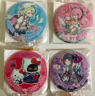 Zenless Zone Zero x Sanrio Characters Tin Badge Complete Set of 4 GiGO Limited