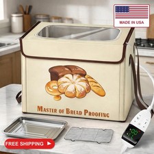 Wnfou Electric Bread Proofing Box, 3-Sided Heating Dough Proofer, Foldable