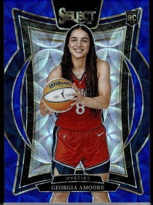 Georgia Amoore 2025 Select WNBA Blue Scope Prizm /199 Mystics #165 RC Rookie