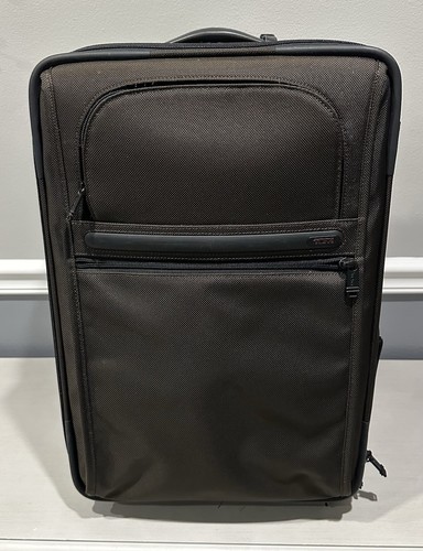 TUMI 21/22 Inches Alpha Continental Carry-On Brown Nylon Luggage - Picture 2 of 10