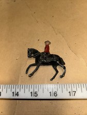Vintage Metal Horse With Rider 48