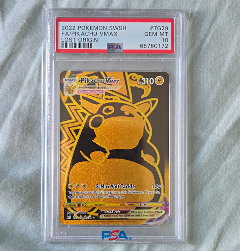 Pokemon TCG 2022 Lost Origin Trainer Gallery Pikachu VMAX TG29/TG30 FA Holo