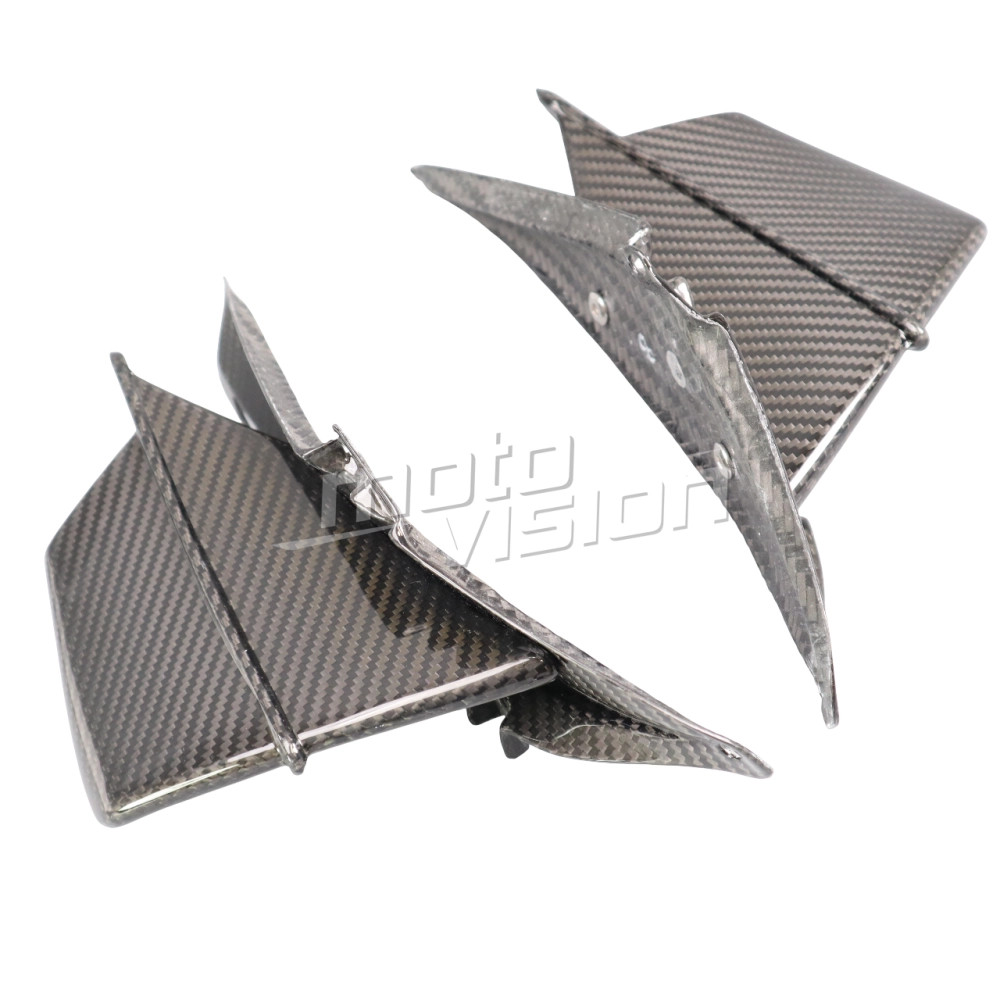 Ailerons de carénage en carbone brillant Honda CBR 650 R