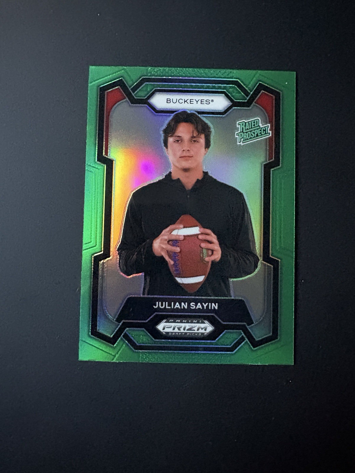 2024 Panini Prizm Draft Picks - Rated Prospect Julian Sayin #193 Green Prizm...