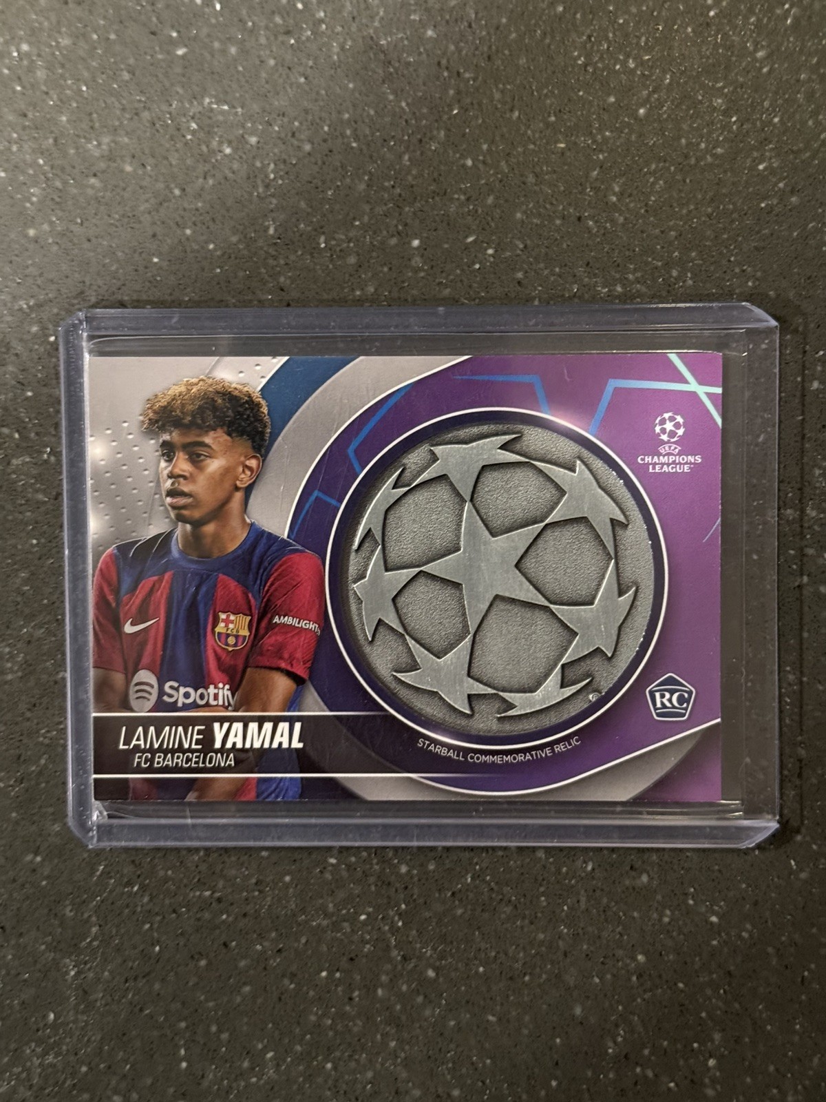 2023-24 Topps UEFA Lamine Yamal Starball Relic #SC-LY (RC) view 3