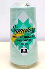 SIGNATURE Machine Quilting Thread AZURE Green...