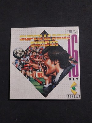 SUPER LEAGUE SOCCER PC IBM 3,5'' Floppy Karton Box Komplett Multi 1x Gebraucht