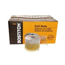 Bostitch 3-1/4 In. L Angled Coil Galvanized Framing Nails 15 Deg 2700 Pk