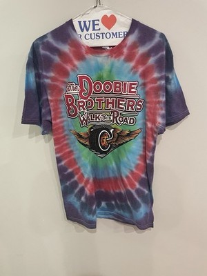 The Doobie Brothers Walk This Road Tie Dye Band Tee  T-Shirt Medium