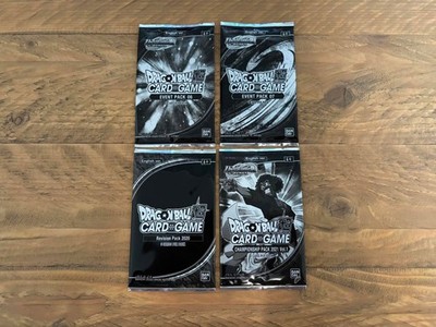 4 Dragon Ball Super Card Game DBSCG Promo Booster US Version Neu Sealed