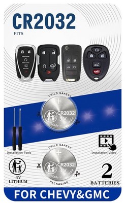 Key Fob Batteries for & GMC (Silverado Equinox Malibu Traverse Cruze Sierra A...