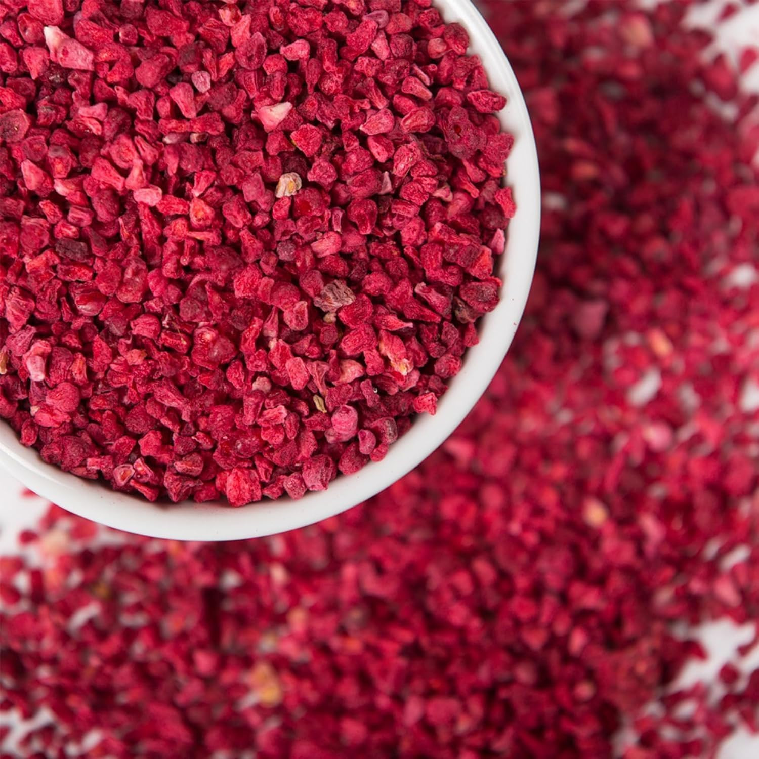 Freeze Dried Raspberry Pieces 100G - Freeze-Dried Raspberries Piece Crumbs Bits