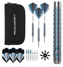 Accudart Steel Tip Dart Set 6.0-80 Tungsten Barrel - Gem Cut Pixel Grip - Po...