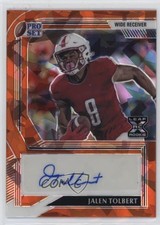 2022 Leaf Pro Set Metal Orange Crystals 3/4 Jalen Tolbert #PA-JT1 Auto 0dp1