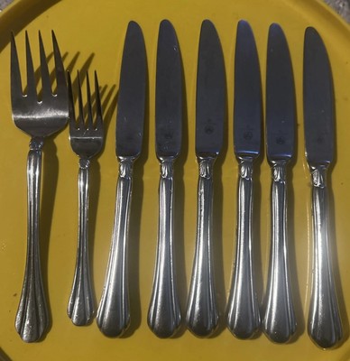 8 Pc Pfaltzgraff  Artesia 2 Forks & 2 Forks 6 Knives Stainless Flatware Korea