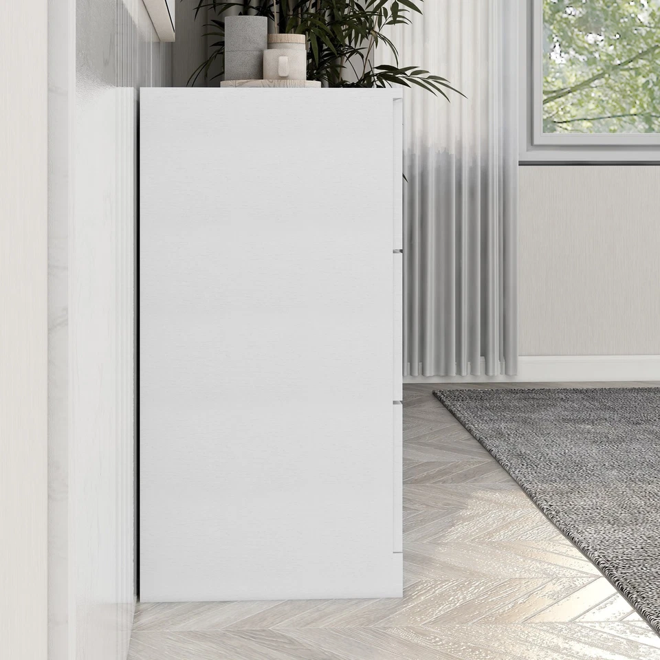 6-Drawer Dresser, Ample Storage Wide Chest of Drawers, Sturdy and Safe,White - Image 4 of 4